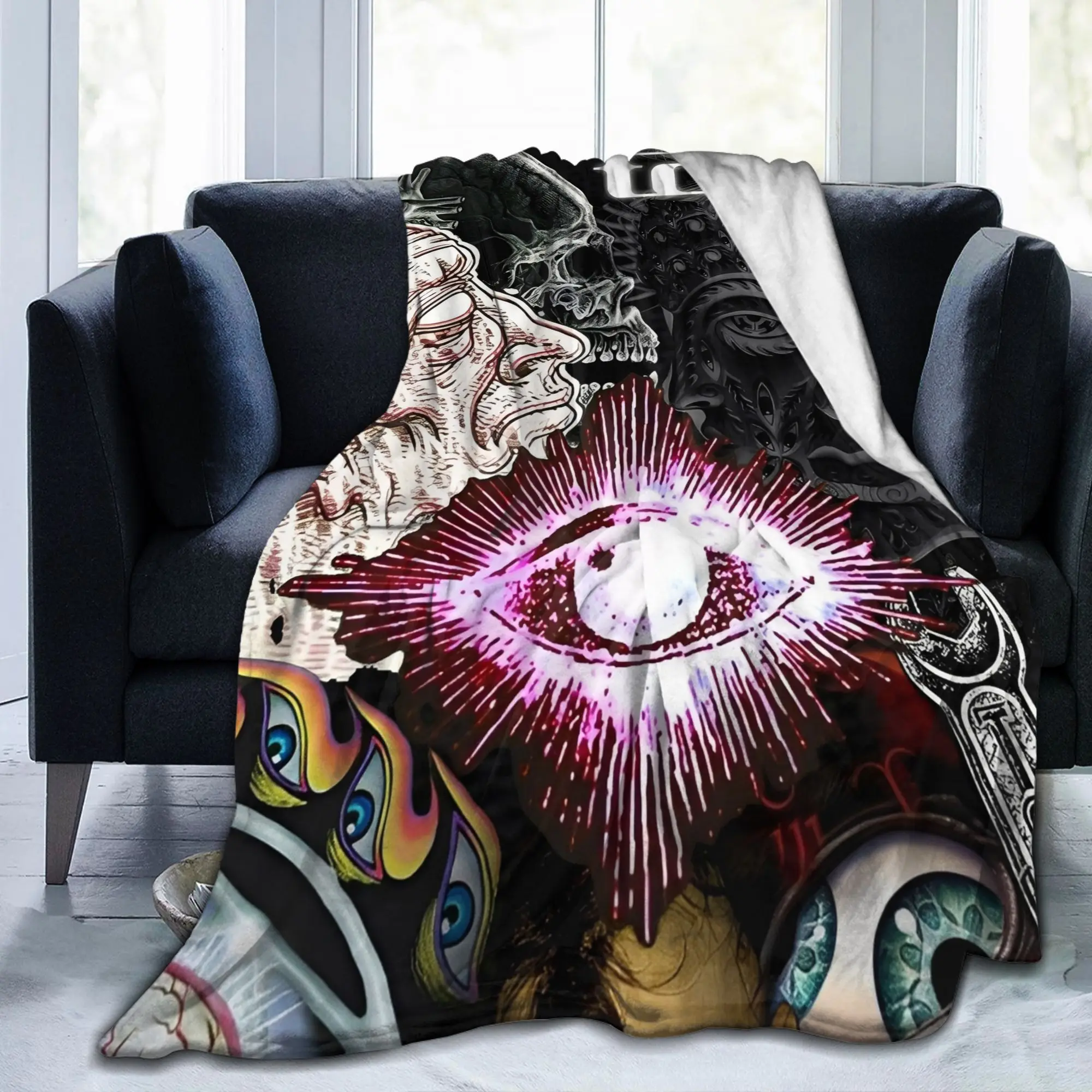Tool Band Metal Music Blanket Fleece Decoration Rock Tour Concert Multifunction Ultra-Soft Throw Blanket for Travel