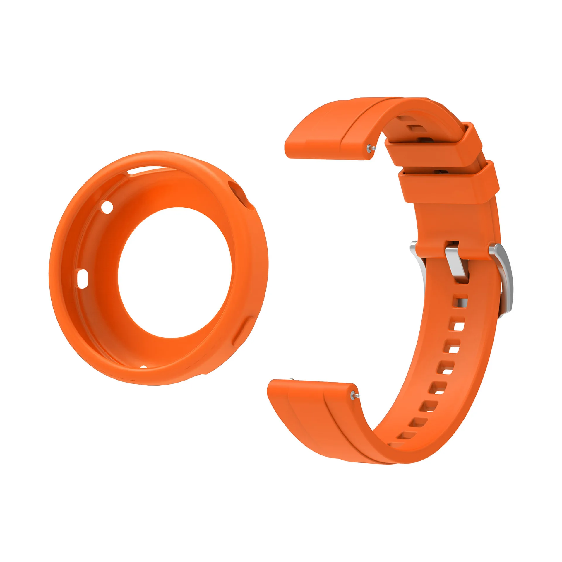 2in1 مجموعة حزام ساعة سيليكون وحافظة دعوى لهواوي GT4/5 42 مللي متر حافظة واقية من السيليكون مجموعة عالمية