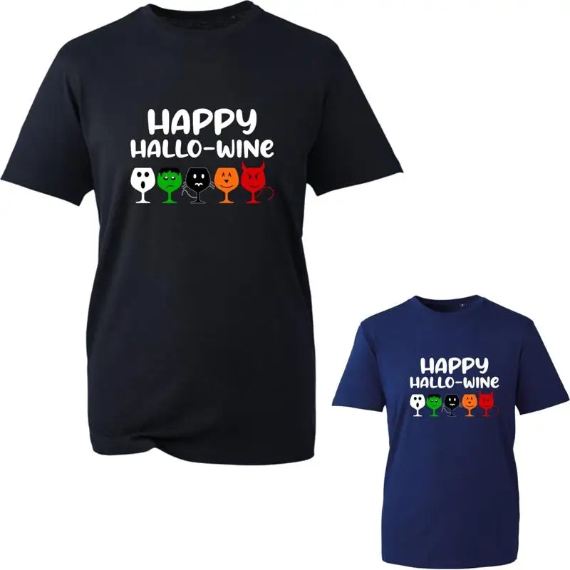 

Футболка «Счастливый Hallo Wine» на Хэллоуин, забавный топ для вечеринки в виде кошмарного любовника