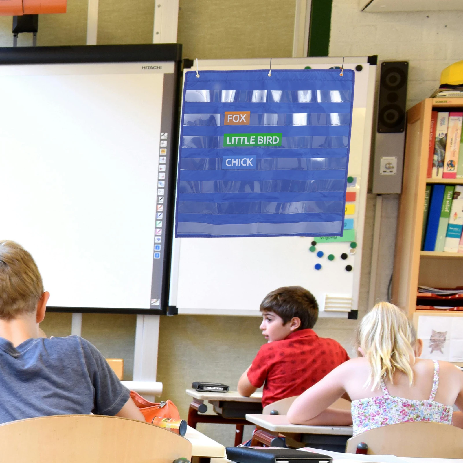 

Teaching Hanging Bag Classroom Pocket Chart Grid Agenda Charts Oxford Cloth Organizer