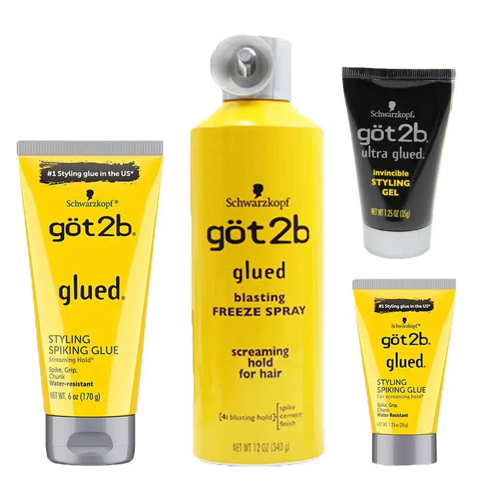 Got2b Glued Spiking Glue Hair Gel Water Invisible Resistant Strong Hold For Wig Adhesives Dege Control Gel For Screaming Hold