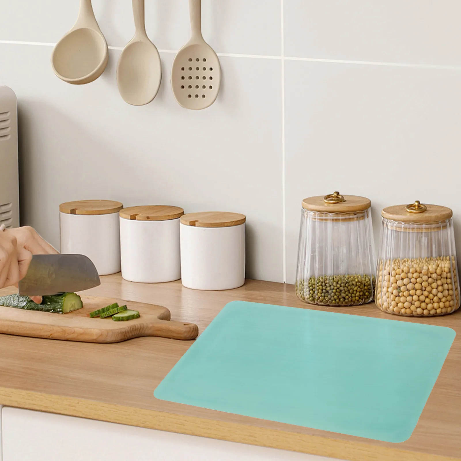 

2Pcs Silicone Craft Mats Flexible Non Deformable Epoxy Resin Pad Table Placemat DIY Silicone Sheet for Crystal Jewelry