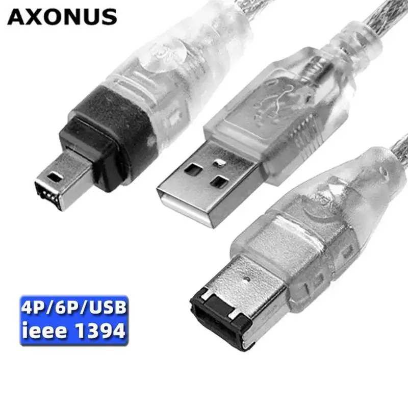 1394 Firewire USB To 4p USB To 1394 Data Cable IEEE 1394 Connection Cable Camera DV Acquisition Card