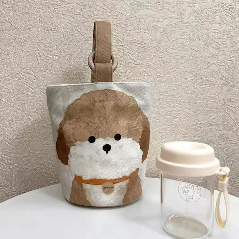 

Cartoon Print Handbags Totes Canvas Bucket Bag Student Lunch Bag Single Shoulder Daily handbags for Girls Gift Bolsa Feminina