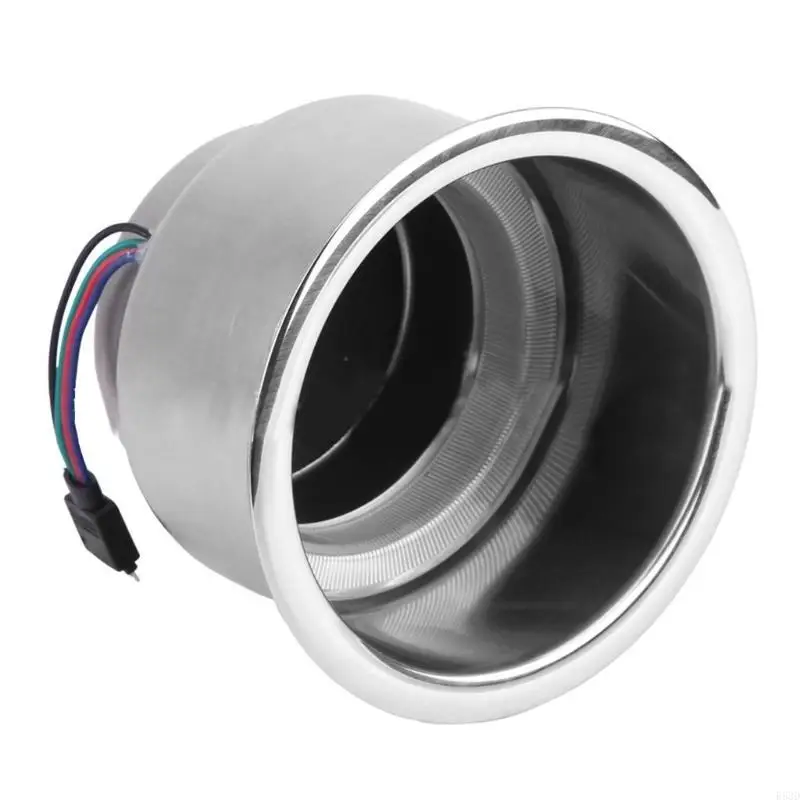 

R53D Car Boats Trailer Stainless Steel Cup Drink Holders 14LED RGB Light+Remote