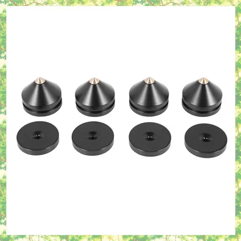 Smart-36Sets المتكلم حامل قدم وسادة للقدم سبائك الألومنيوم معدن (ليست الخشب الطبيعي) المسامير مخروط الطابق القدم مسمار M23X20