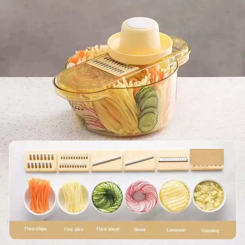 

Kitchen accessories Fruit and vegetable chopper with drain basket, multifunctional fruit grater, cheese grater, kitchen tools