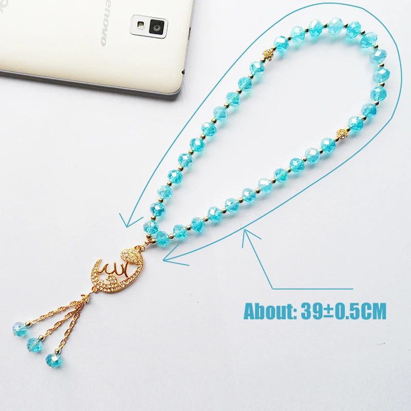 tiki official-website по 1 грн все Office Career Blue Crystal Beads Bracelet Good Quality Muslim Pendant Easter Bracelet Jewelry