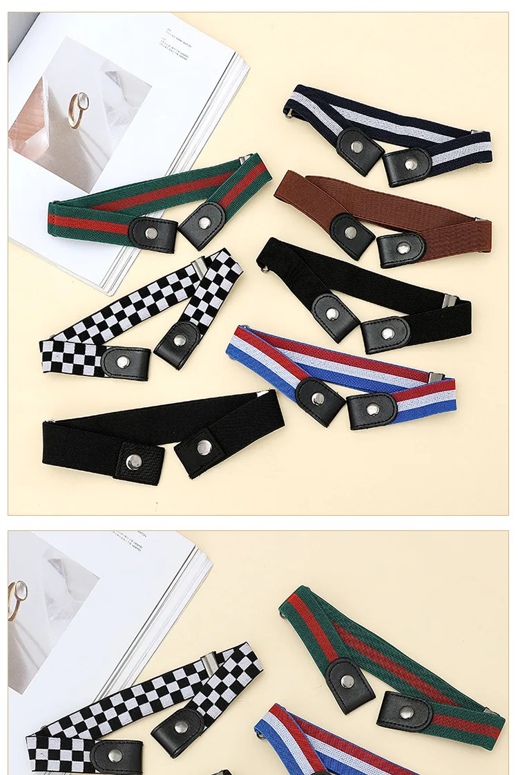 Neuester Spurloser Unsichtbarer Elastischer Gürtel Damengürtel Jeanshosen Herren Elastischer Gürtel Schnallenfreier Verstellbarer Taillengürtel Ohne Schnalle – Detail 3
