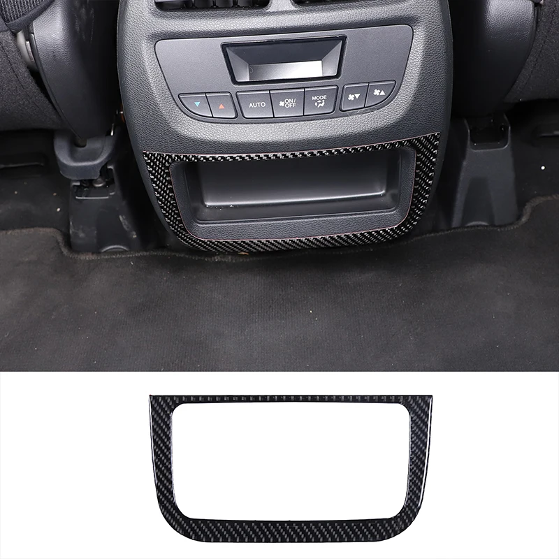 

Soft Carbon Fiber Car Rear Air Conditioner Air Outlet Panel Frame Trim Sticker for Honda Pilot 2015-22 Auto Interior Accessories