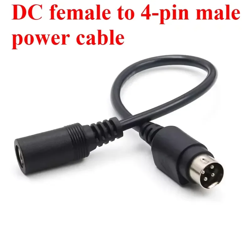 DC To DC Power Adapter Cable with 4-pin Round Connector 5.5*2.1mm Female To 4-pin Round Connector 12V 10A Connection Cable