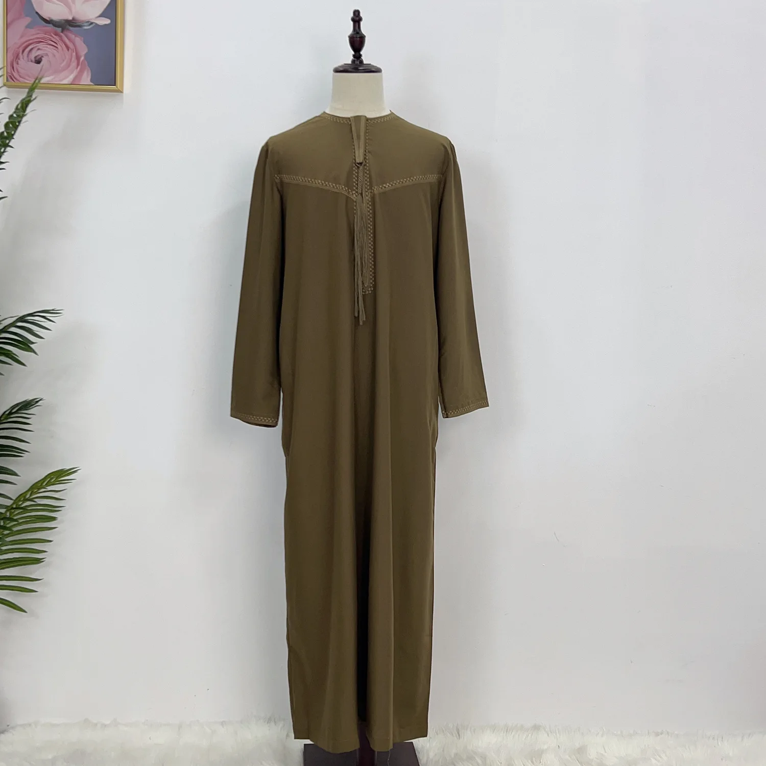 Muslim Islam Men Traditional Clothing Long Dress Jubba Thobe Saudi Arab Kaftan Ramadan Robe Daffah Dishdasha Eid Djellaba Abaya