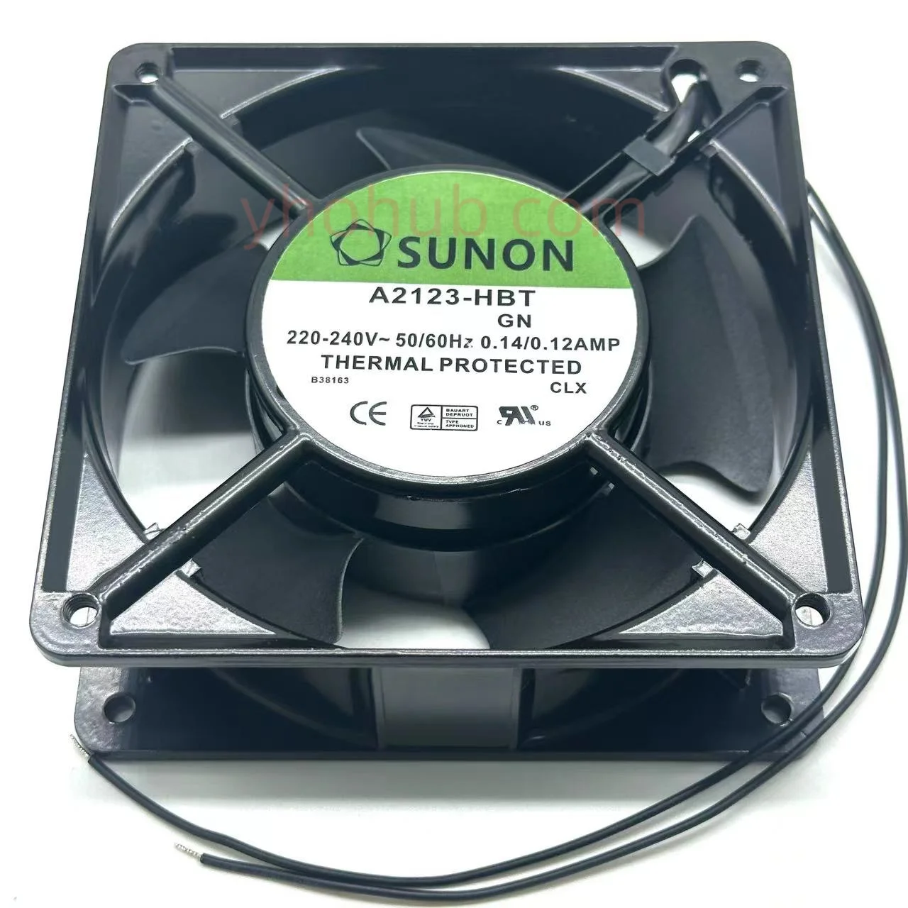 

SUNON A2123-HBT GN AC 220V-240V 0.14A/0.12A 120x120x38mm Server Cooling Fan