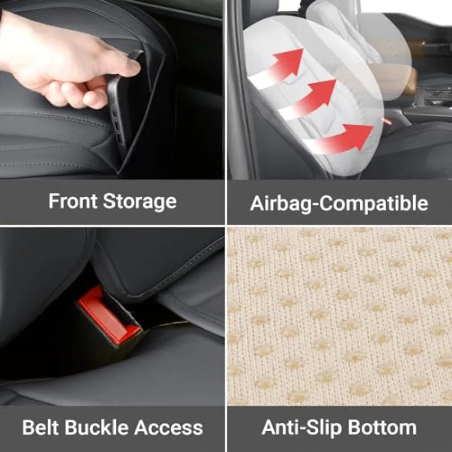 Custom Fit Car Seat Covers for SUV Compatible with RAV4 Prime Sportage Forester Venza RX450h RX500h Premium Waterproof NonSlip