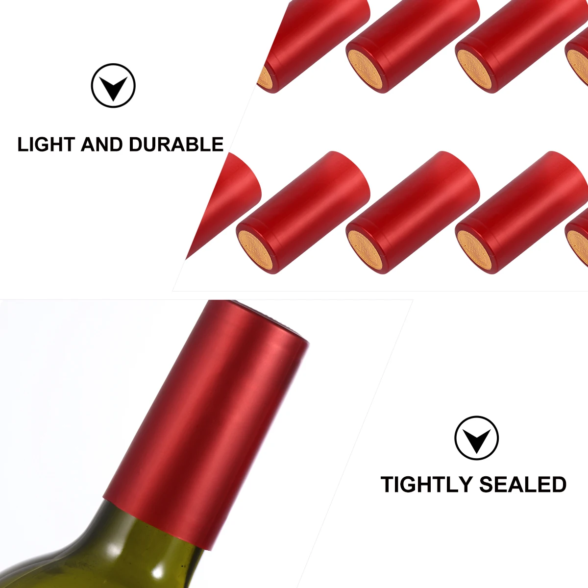 

100pcs Sealing Film Heat Shrink Caps Bottle Film Premium Plastic Winery Home Use