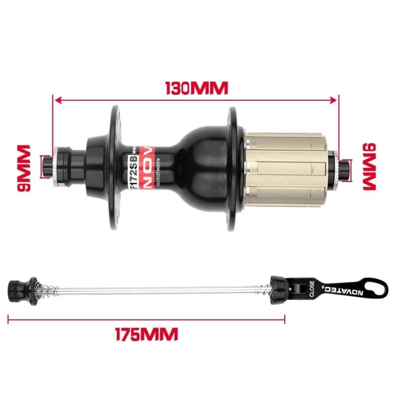 NOVATEC A171SB F172SB Road bike hub Sealed bearing bicycle hubs 20/24/28/32 holes Red Black Aluminum AL 7075 Folding Bike Hubs