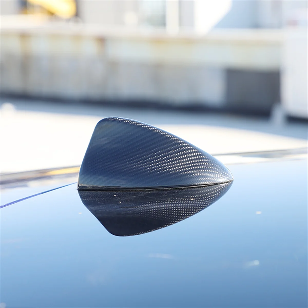 For Maserati Grecale 2022 2023 Dry Carbon Fiber Car Shark Fin Antenna Cover Trim Decorative Exterior Accessories