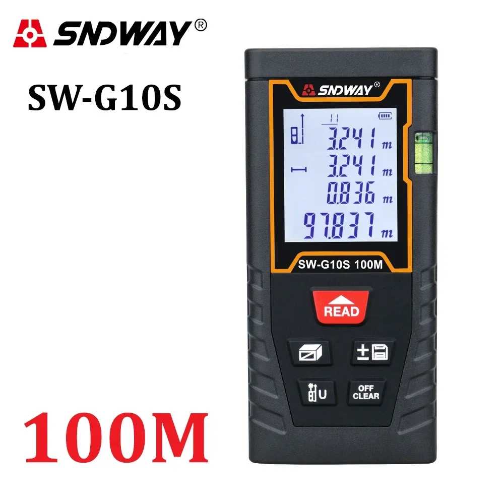 SNDWAY Laser Distance Meter Laser Rangefinder Trena Laser Tape Measure Distance Range Finder ruler Diastimeter Roulette Tool