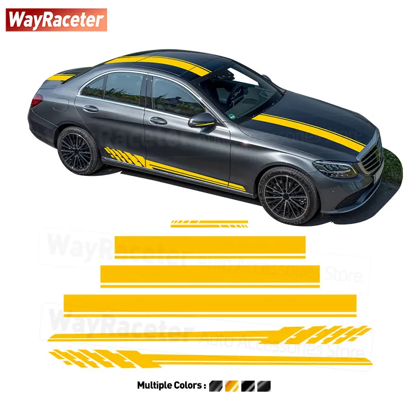 

AMG C63 S V8 Final Edition Car Stripes Sticker Body Graphics Vinyl Decal For Mercedes Benz W205 Coupe C205 A205 Estate S205