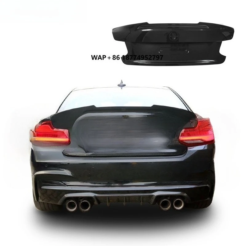 

Подходит для BMW 2 серии M2 M2C F22 F87: Модифицированная крышка багажника из карбона, замена крышки багажного отсека из углеродного волокна