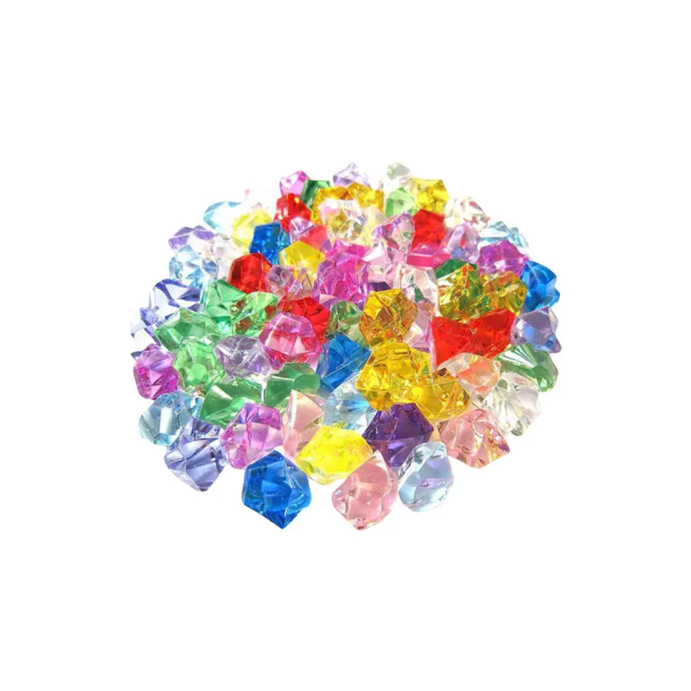 

200 pcs Acrylic Stones Crystal Bright Friendly Vase Filler Home Decor Aquarium Decor Table Scatter Event Dinner