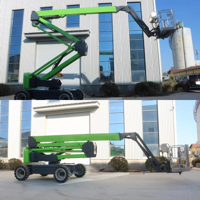China 25m 18m Articulated Lifting Platform Electric Folding Platform Lift Mobile