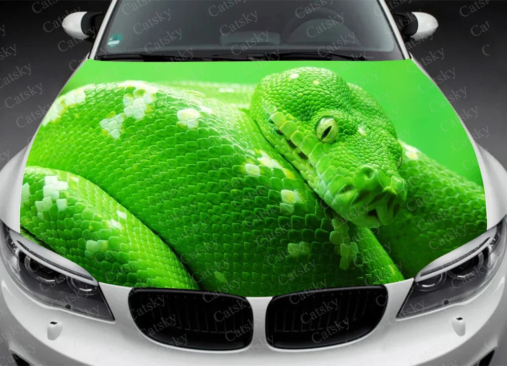 Animal -  Python Snake Car Hood Vinyl Stickers Wrap Vinyl Film Engine Cover Decals Sticker Universal Fit Any Car