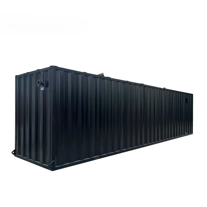 High Efficiency Automatic Containerized Sewage Treatment Plant Mobile Wastewater Treatment System Pressure Vessel Stainless