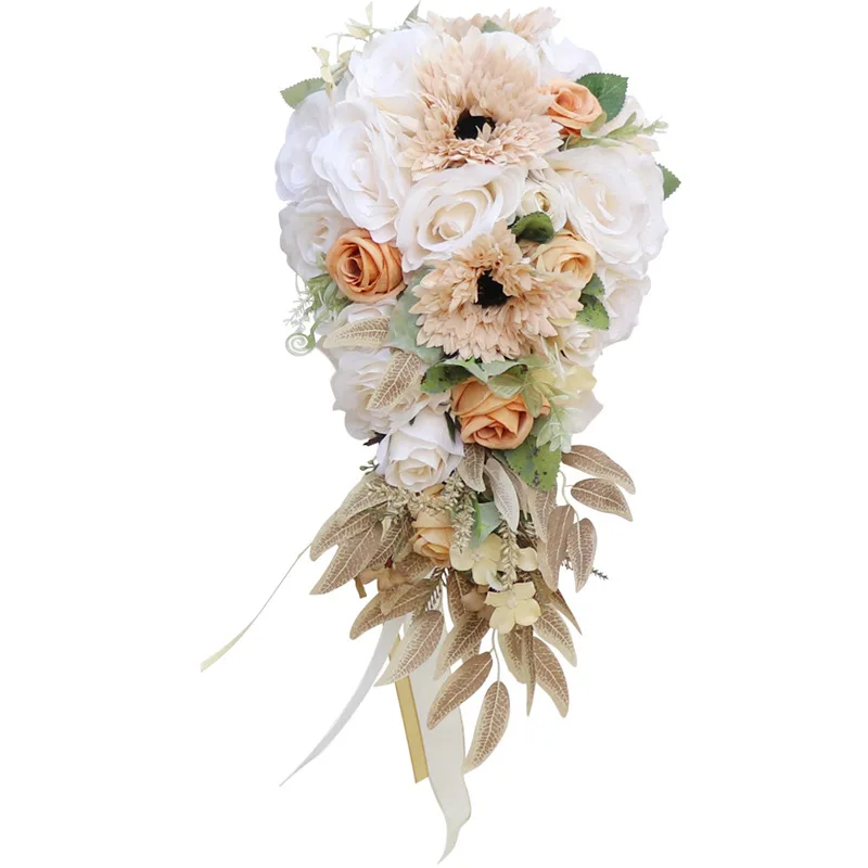 

Wedding Bouquet Cascading Bridal Bouquet Wedding Ceremony Anniversary Rustic Vintage Wedding Flowers Bridal Bouquets
