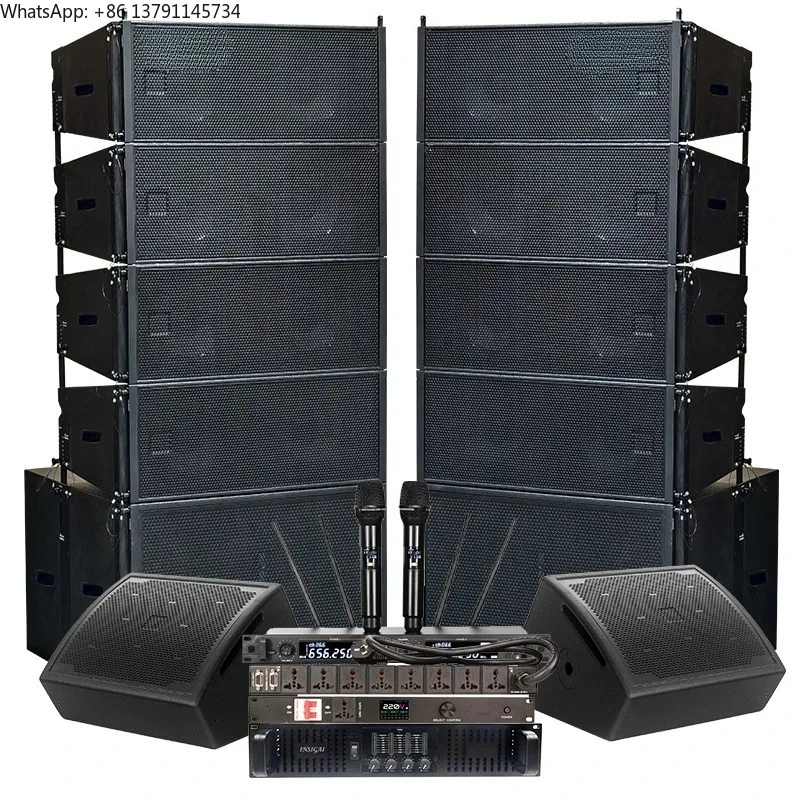 

Custom Dual 10 12 Inch Line Array Speaker System Equipo De Sonido Para Eventos Professional Active Passive Line Array Speakers