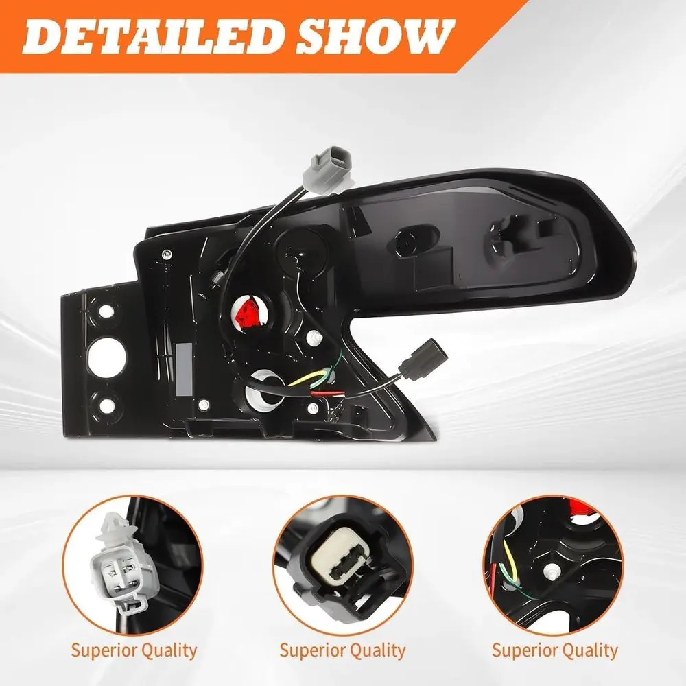 مجموعة مصابيح خلفية خارجية يسار للسائق من سيينا 2021-2022، متوافقة مع مصباح الفرامل الخلفية والضوء الخلفي، TO2804160 #3