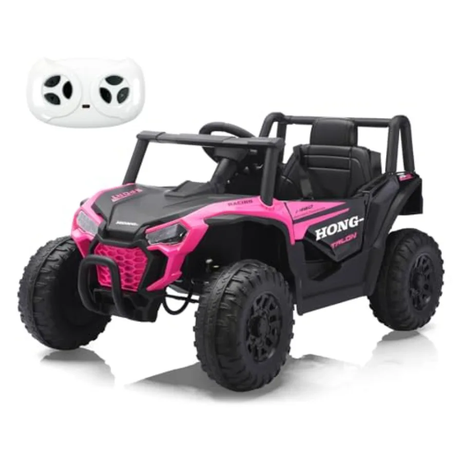 

12V Electric UTV Car with Remote Control Ride on Vehicles with Spring Suspension LED Headlights Ride on 4 Wheels Music Horn for