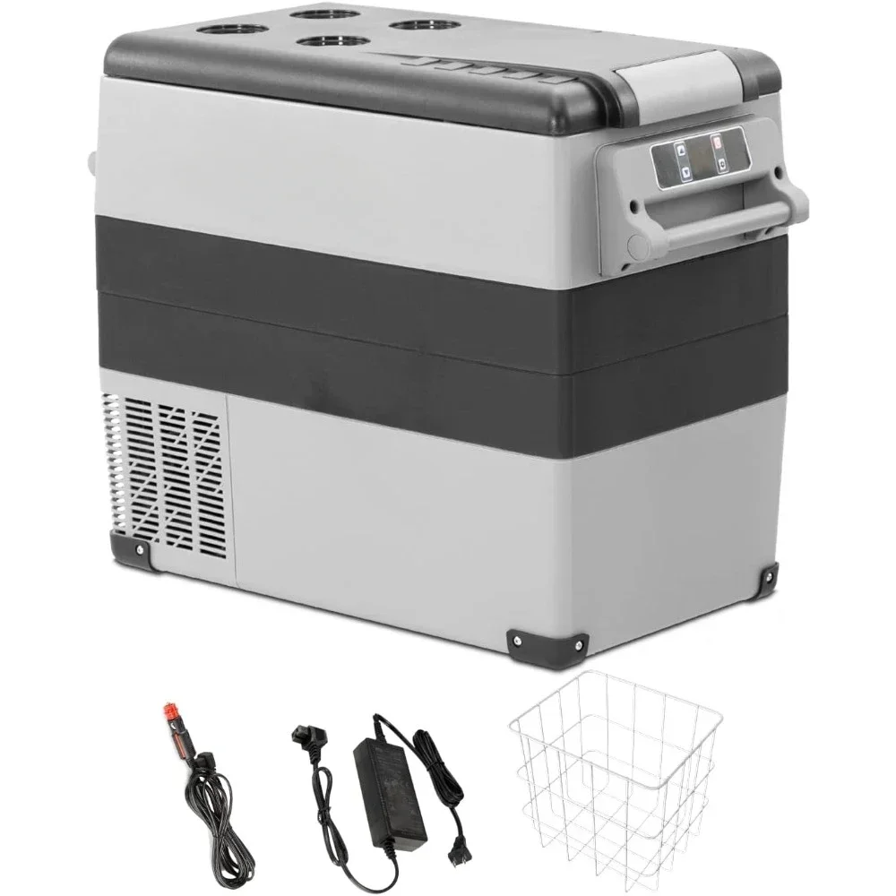 Portable Freezer,12 Volt Refrigerator, 52 Quart (49.4 Liter) Fast Cooling -4℉~68℉, Car Cooler,  for Outdoor, Camping, RV, Truck