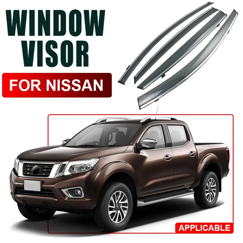 Car Window Visor For NISSAN Altima ARIYA FRONTIER KICKS SENTRA MURANO NAVARA NP300 FRONTIER NOTE PATROL Y62 QASHQAI VERSAX-TRAIL