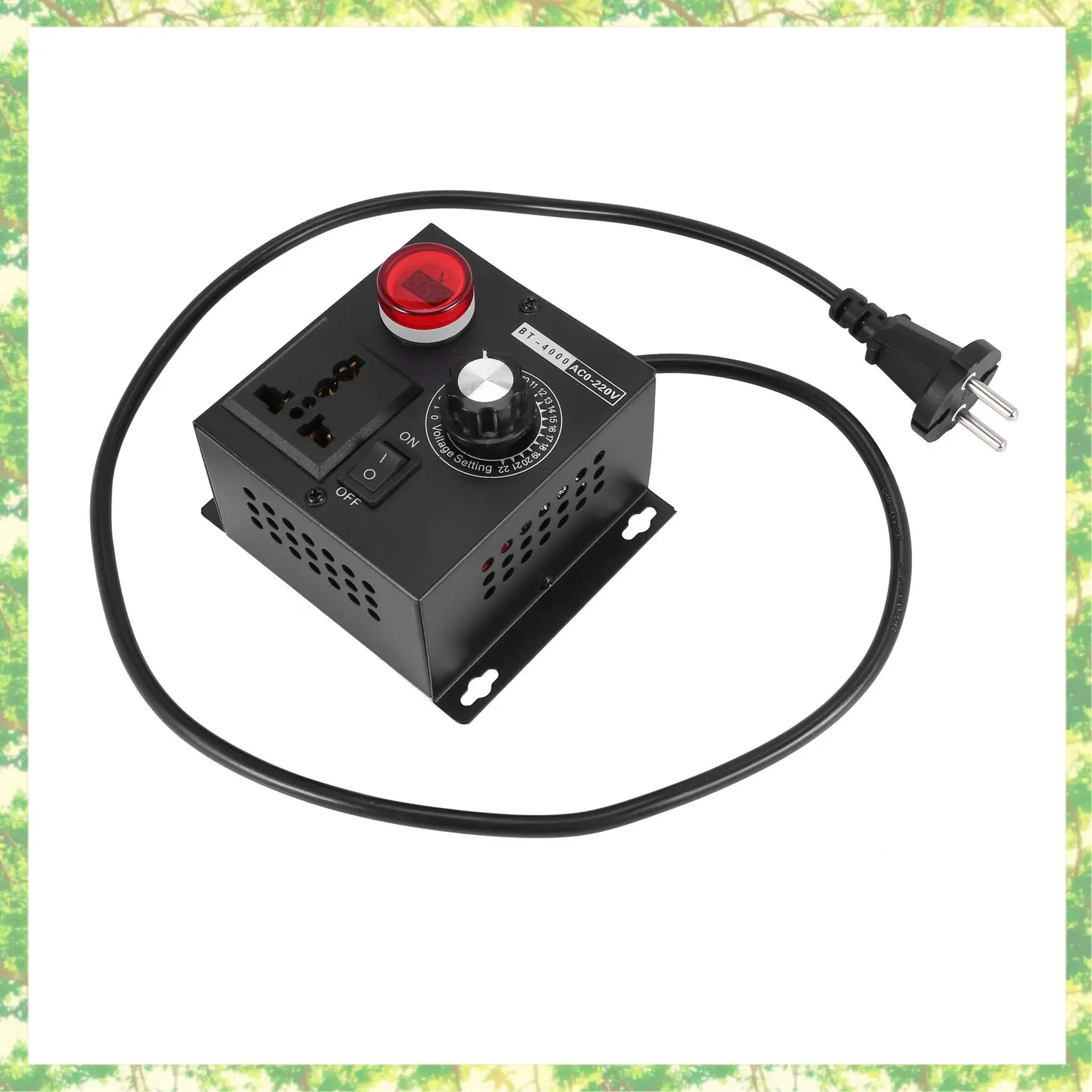 

Smart-3X Ac220v 4000W Scr электронный регулятор напряжения, регулятор скорости вентилятора, диммер, электрический инструмент, вилка европейского стандарта