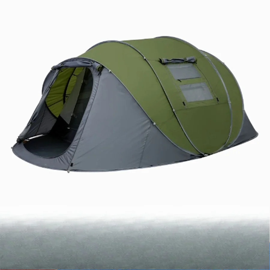 

Double-layer rainproof and sunscreen automatic quick-opening tent