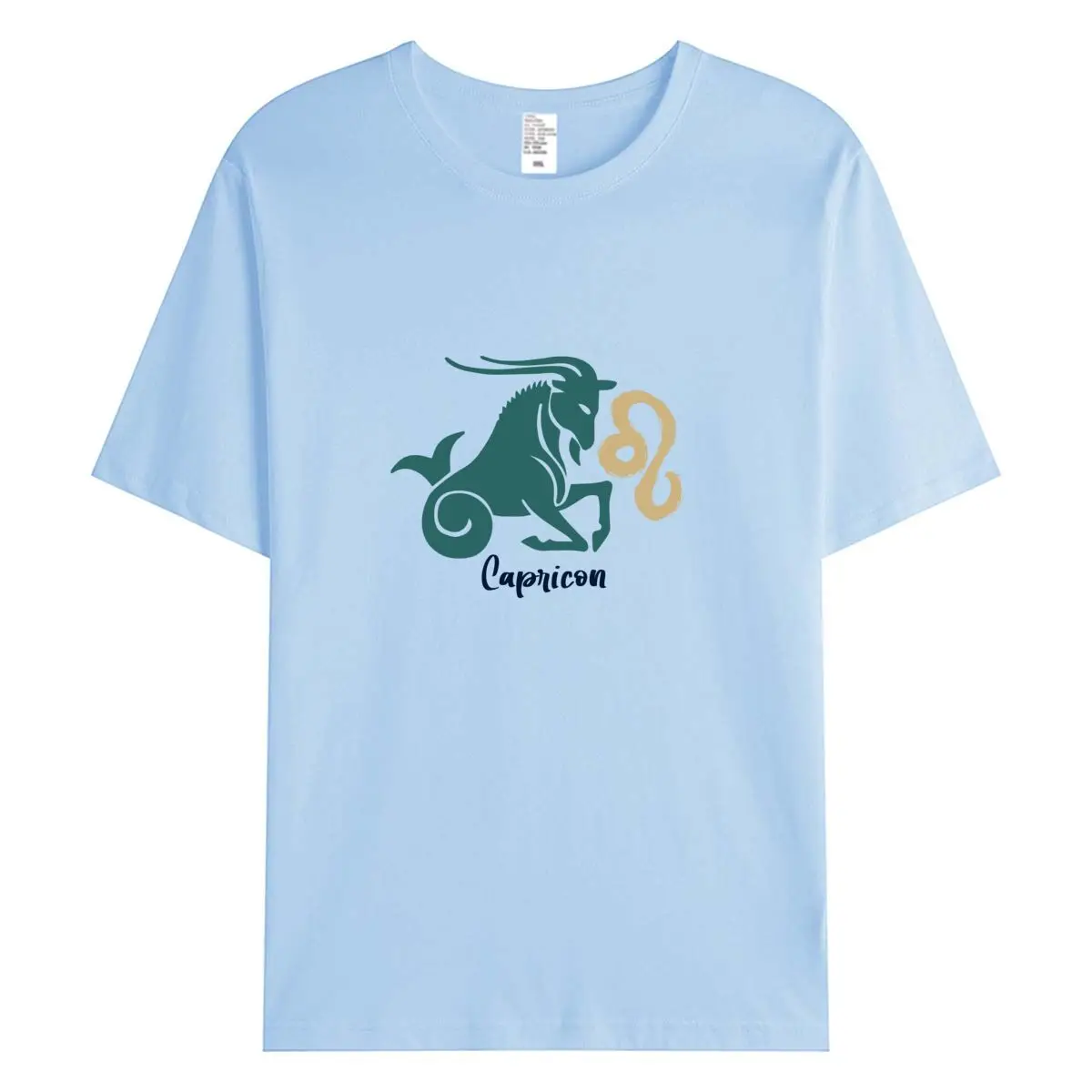 تي شيرت نسائي صيفي لعام 2026 تي شيرت جديد برسومات الجدي تي شيرت كبير الحجم بأكمام قصيرة تي شيرت نسائي قطن 100% ملابس نسائية