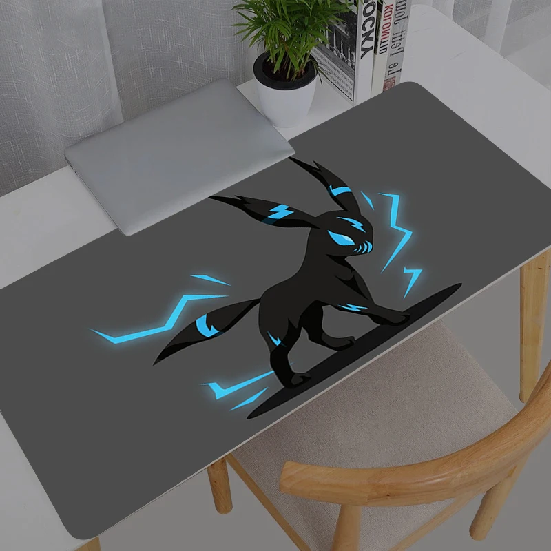 Tapis de souris Gamer Pokemon Pikachu anime, grand tapis de bureau XXL pour clavier et souris, tapis en caoutchouc pour ordinateur portable