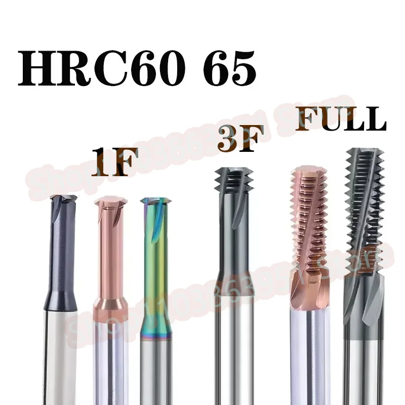 

CNC Carbide Single Tooth Thread Milling cutter 1 3 Full Tooth M1.2 M1.6 M2 M2.5 M3 M4 M5 M6 M8 M10 M12 Thread milling for steel