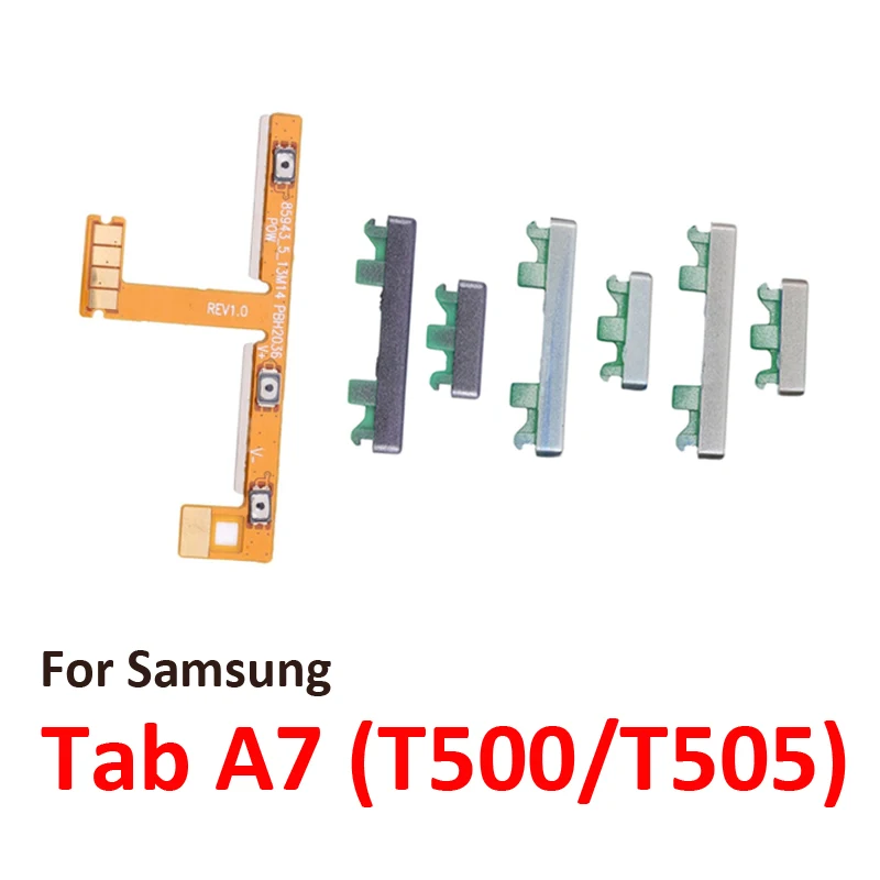 For Samsung Galaxy Tab A7 10.4 T500 T505 Tablet External Power Volume Button On Off Up Down Key Internal Flex Cable Parts