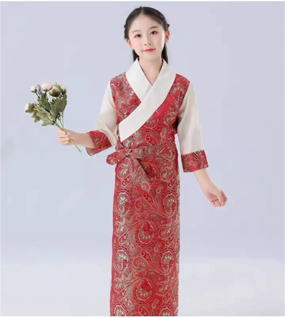 Tibetan children's ethnic style dress