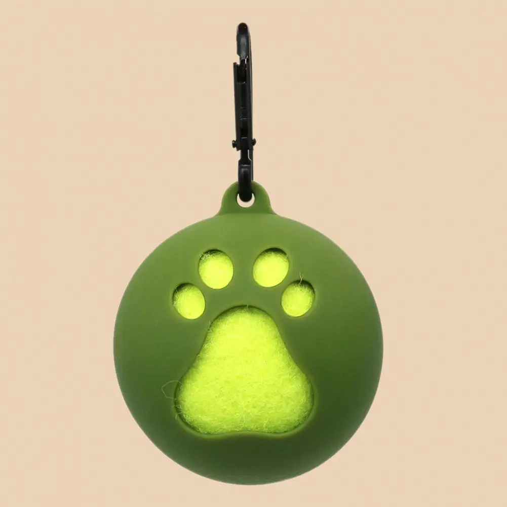 Tennis Ball Holder with Hook Ball Cover Holder Dog Leash Puppy Ball Cover Attachment Pet  Hands-Free Ball Holder Bag Ball Holder