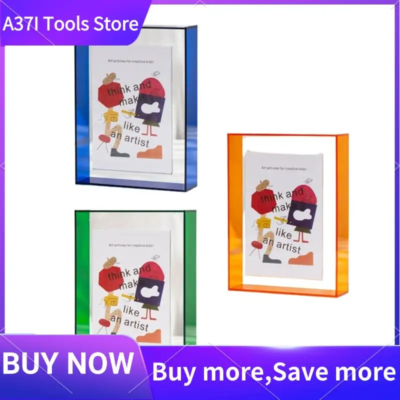 

3Piece Acrylic Picture Frames Colorful Table Dried Flower Picture Frame DIY Picture Frame