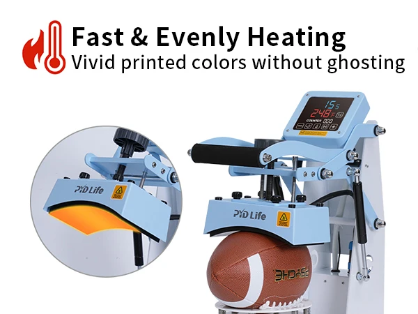Ball heat transfer machine, suitable for football, basketball, volleyball logo printing hot press