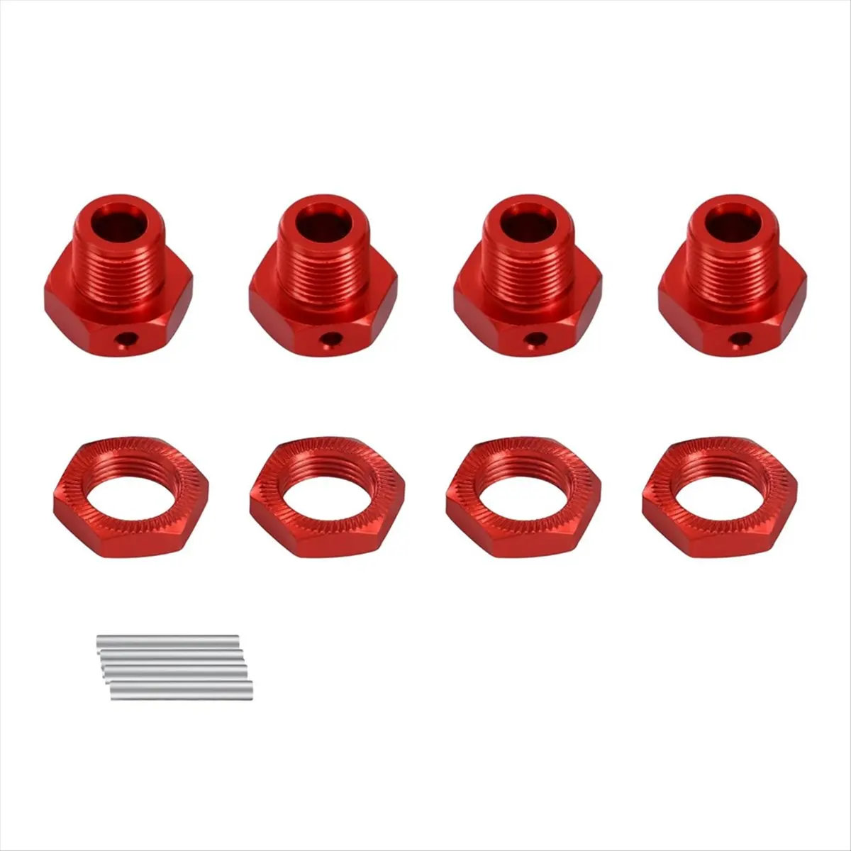 ABJS 17mm Aluminum Alloy 6mm Extended Hub Hex Nut Set for Kraton 4s Outcast 4s Upgrade Parts