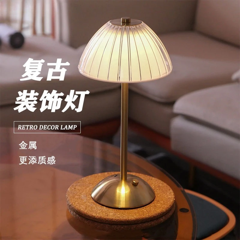 

Хрустальная настольная лампа в стиле ретро, элитная атмосферная лампа для спальни, роскошная прикроватная лампа для главной спальни, декоративный зарядный ночник