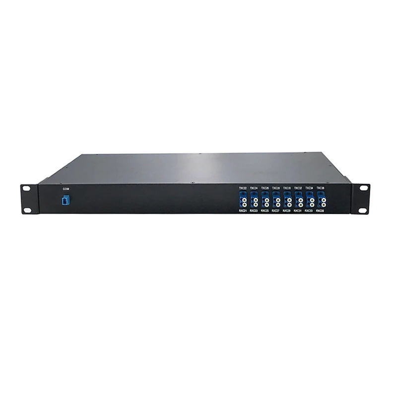 2PCS/Lot 5G Fiber Optic Equipment Rack Mount 100ghz MUX DEMUX 1270nm~1610nm 16 Channel DWDM Fiber Adapter & Connectors