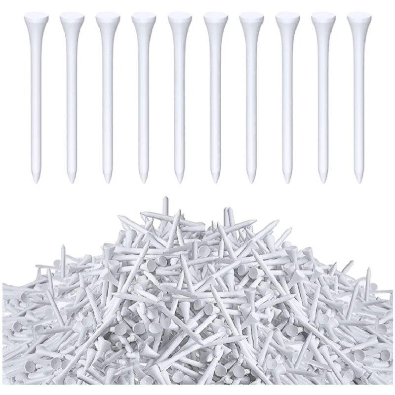 1000 Pcs Golf Tees Bulk Wood Tees 3-1/4 Inch Tall, White Golf Tees for Women Men Ladies Clubs Golf Ball Theme Party Accessories