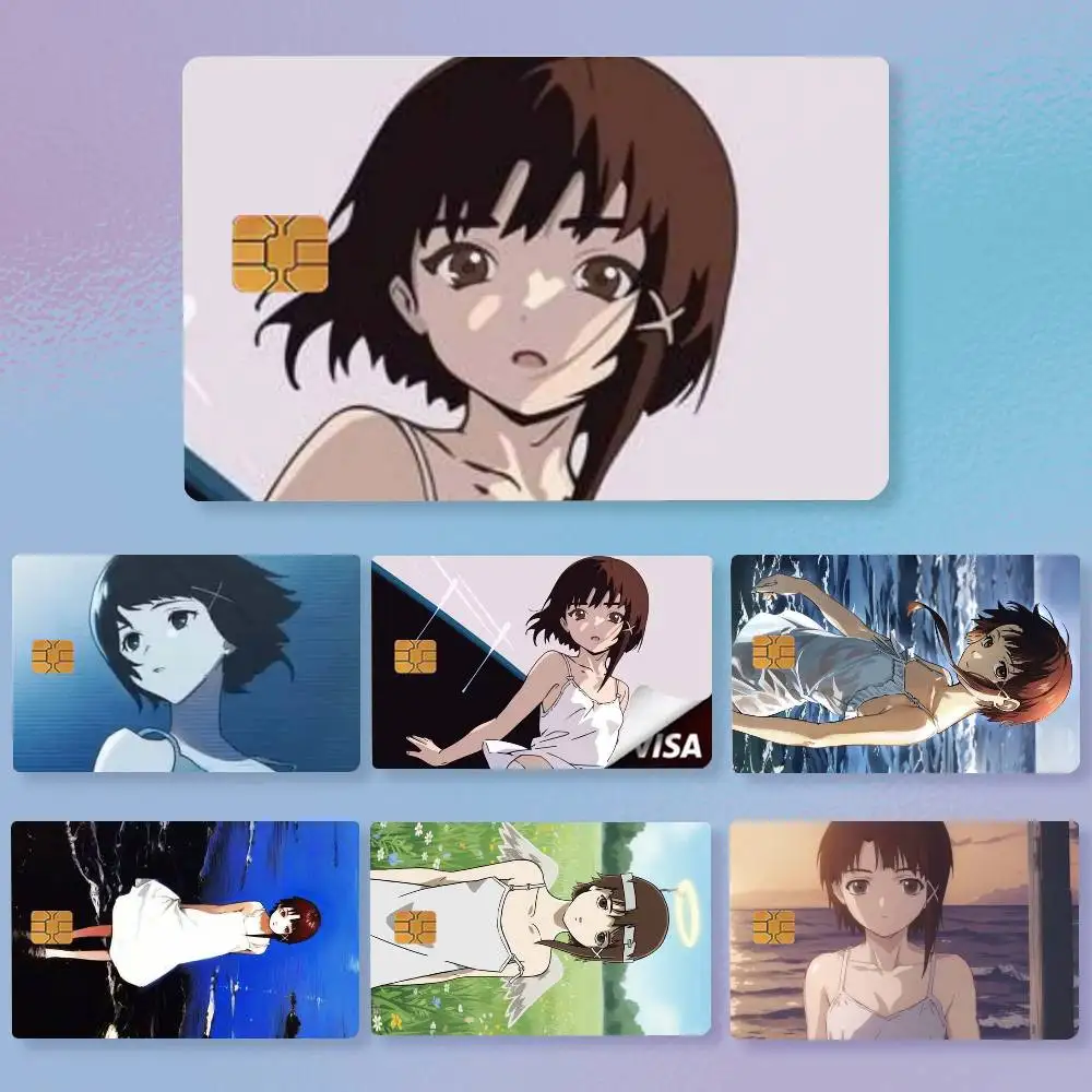 Serial Experiments Lain   Credit Card HD Stickers Premium matte film effectively prevents fingerprints and daily abrasion.