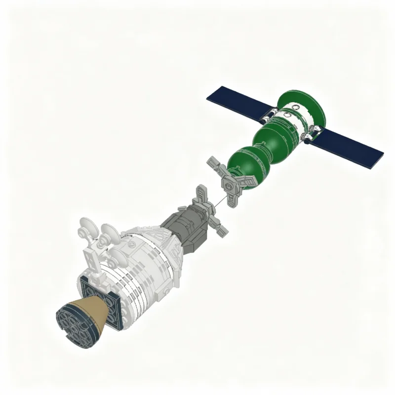169pcs MOC Space Apollo Soyuz ASTP Model Building Blocks Toy Architecture Assemble Christmas Gifts DIY Education Creative Idea